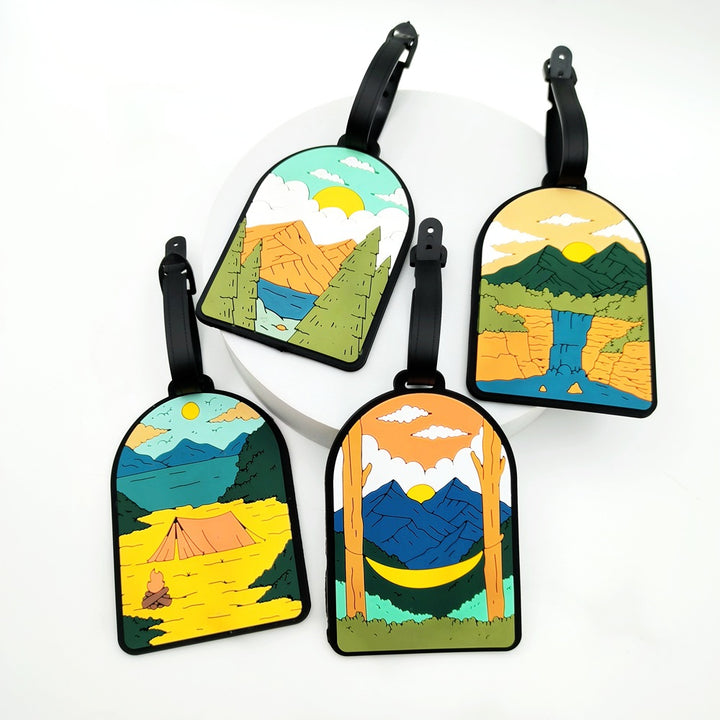 Adventure-Themed Luggage Tag Bowlift