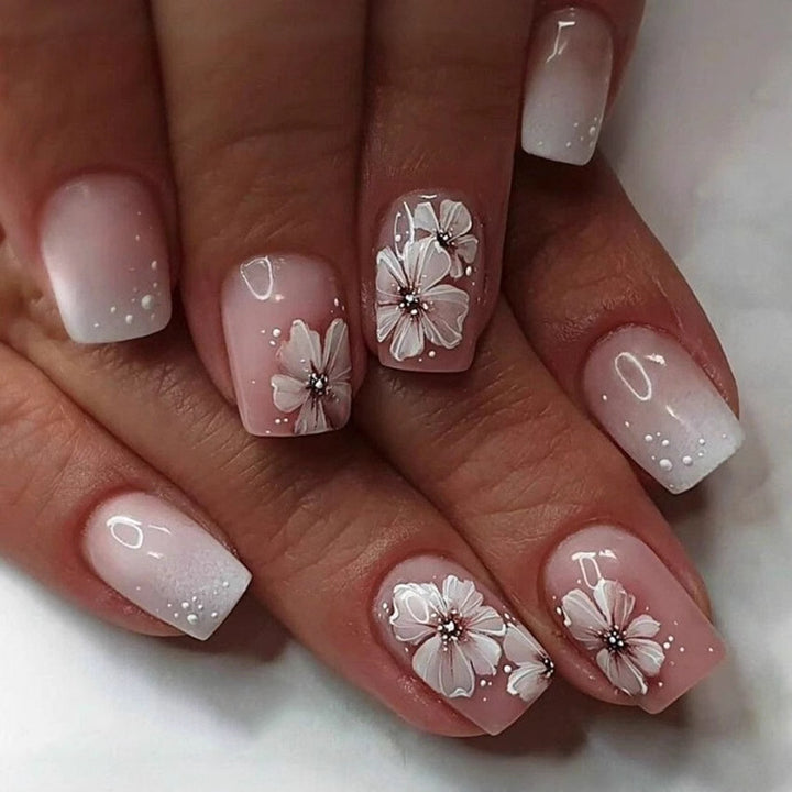 Floral Art Nail Design Bowlift