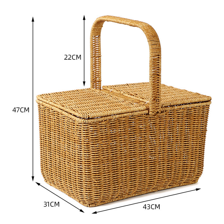 Woven Picnic Basket Bowlift