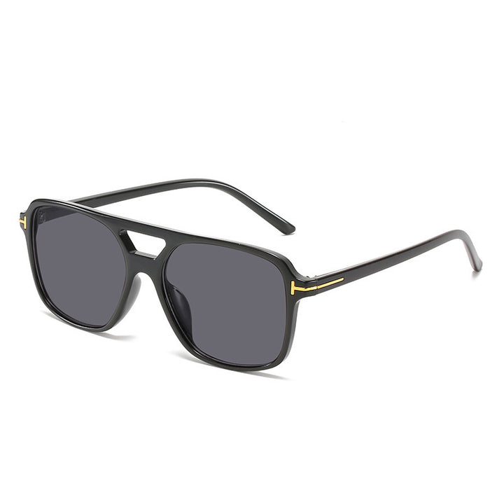 Square Frame Sunglasses with Unique Lens Cut Bowlift