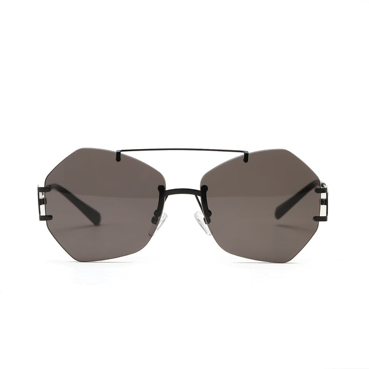 Women's fashionable octagonal sunglasses with delicate metal frame Bowlift