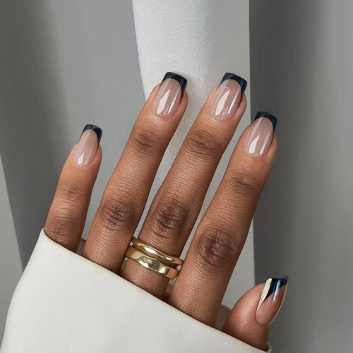 Elegant French Tip Press-On Nails Bowlift 1789085963