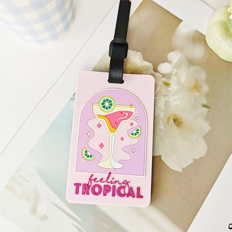 Unisex Tropical-Themed Luggage Identifier Bowlift