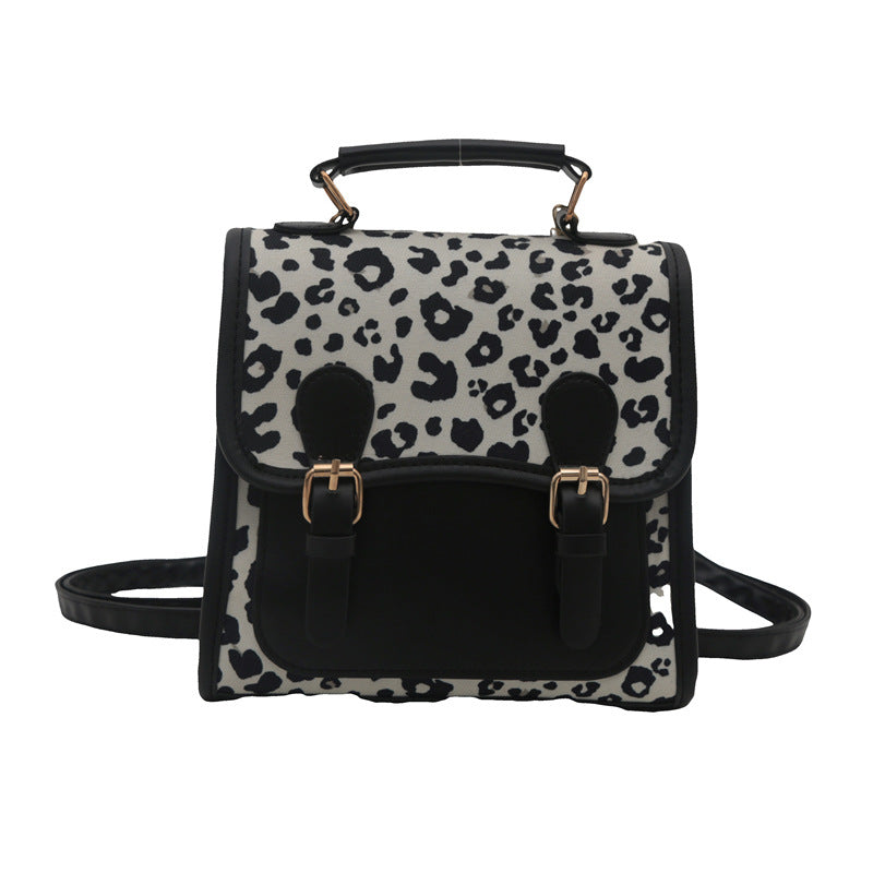 Chic Leopard Print Satchel Crossbody Bag Bowlift