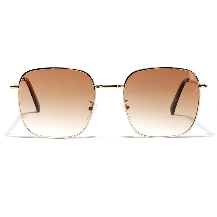 Women's fashionable square sunglasses with elegant metal frame Bowlift