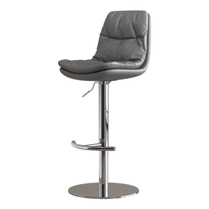 Height adjustable bar stool with ergonomic seat and T-shaped foot Bowlift