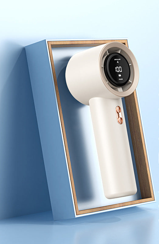 Women's handheld fan with digital control and multiple speed settings Bowlift