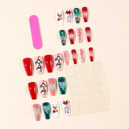Festive Themed Holiday Nail Art Extensions Bowlift
