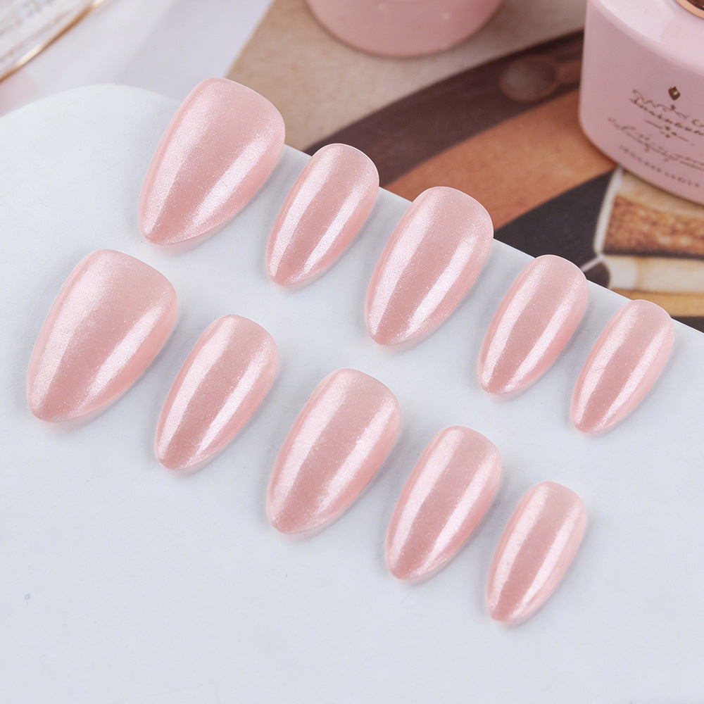 Elegant Almond-Shaped Press-On Nails Bowlift