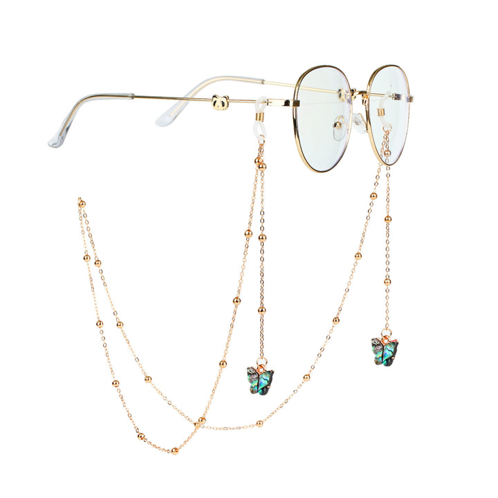 Fashionable sunglasses chains with butterfly pendants Bowlift