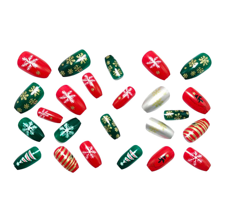 Christmas Art Nails with Festive 3D Design Bowlift