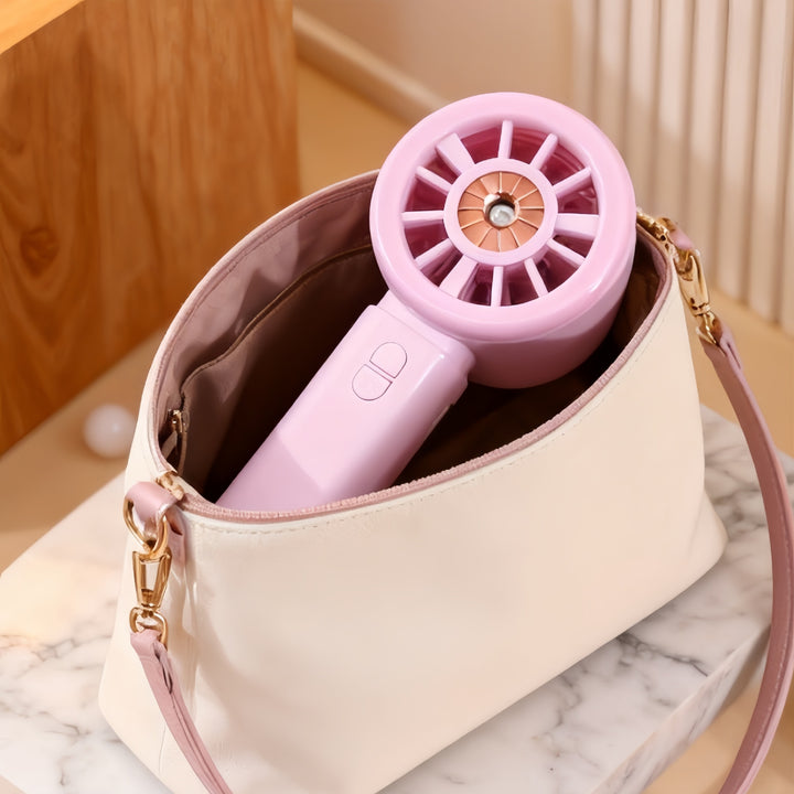 Women's portable spray fan with USB connection and speed controller Bowlift