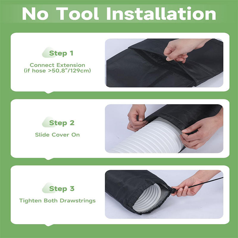 Insulating air hose cover Bowlift