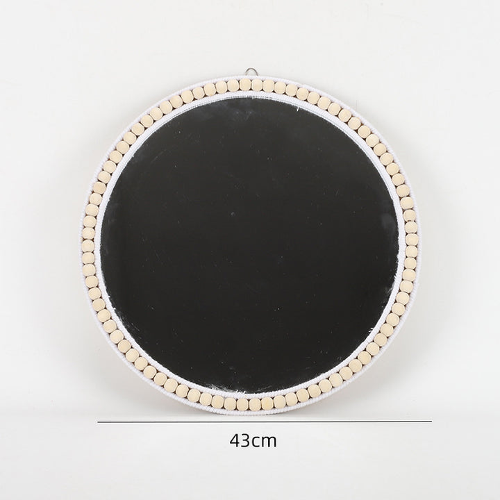 Wall mirror with wicker basket Bowlift