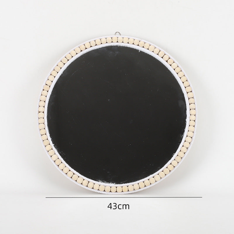 Playful Wall Mirror Made of Rattan Bowlift
