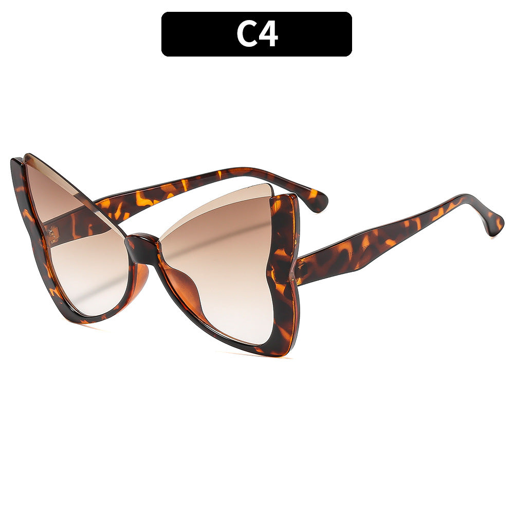 Oversized Butterfly Frame Sunglasses