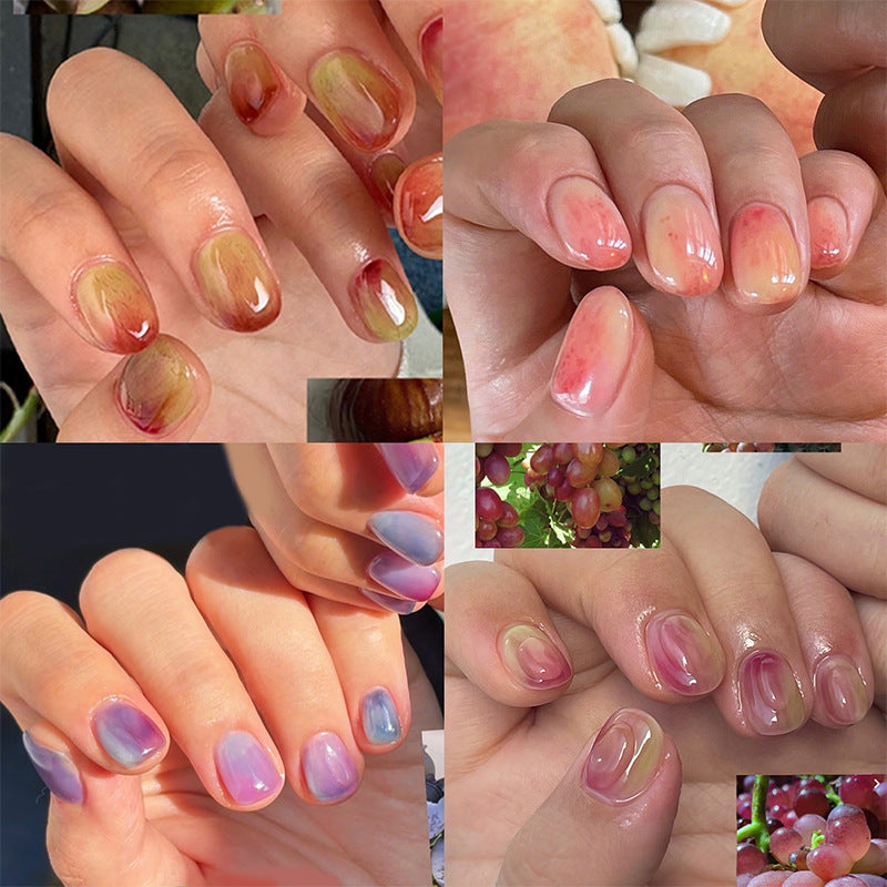 Artistic Matte Press-On Nail Set with Unique Floral Patterns Bowlift
