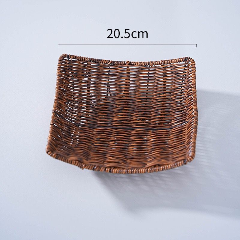Unisex Elegant Rattan Serving Plate Bowlift