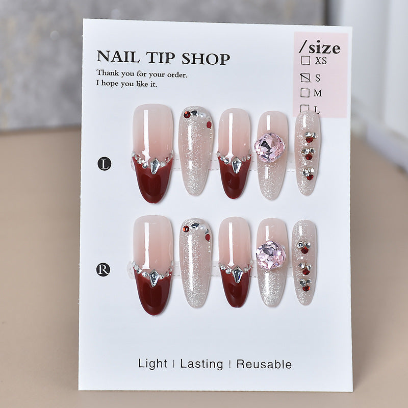 Decorative Glamour Press-On Nail Extensions Bowlift