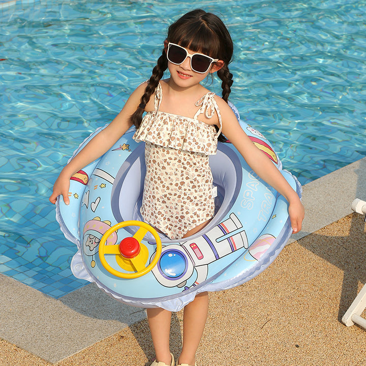 Ladies Inflatable Swimming Ring with Safety Control Bowlift
