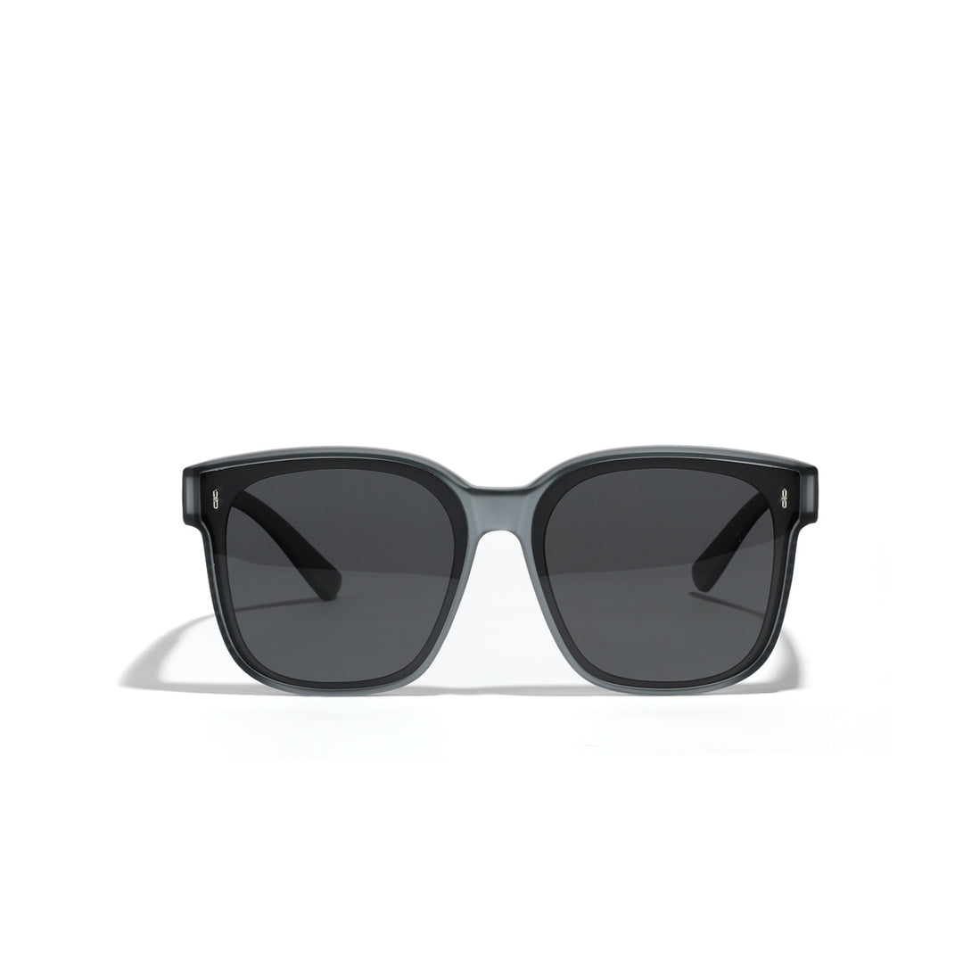 Women's square sunglasses with modern, glossy frame and UV protection Bowlift