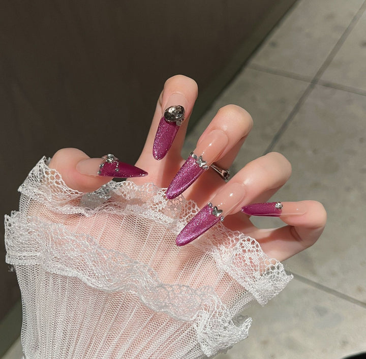 Glamorous Stiletto Nail Art Extensions Bowlift