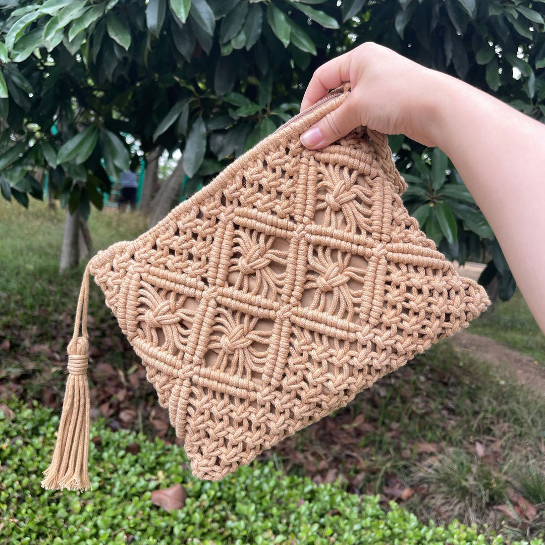 Handmade Macrame Shoulder Bag Bowlift