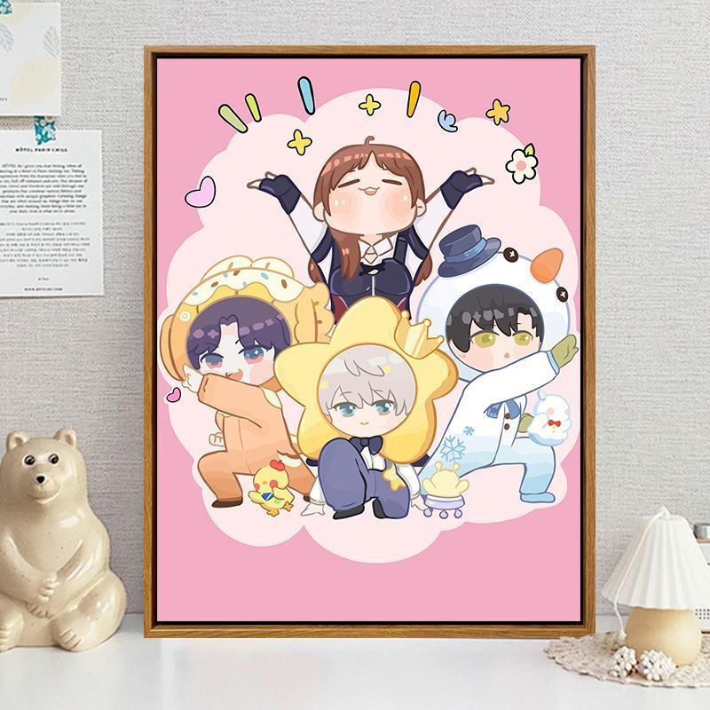 Cartoon-Themed Decorative Wall Art Bowlift