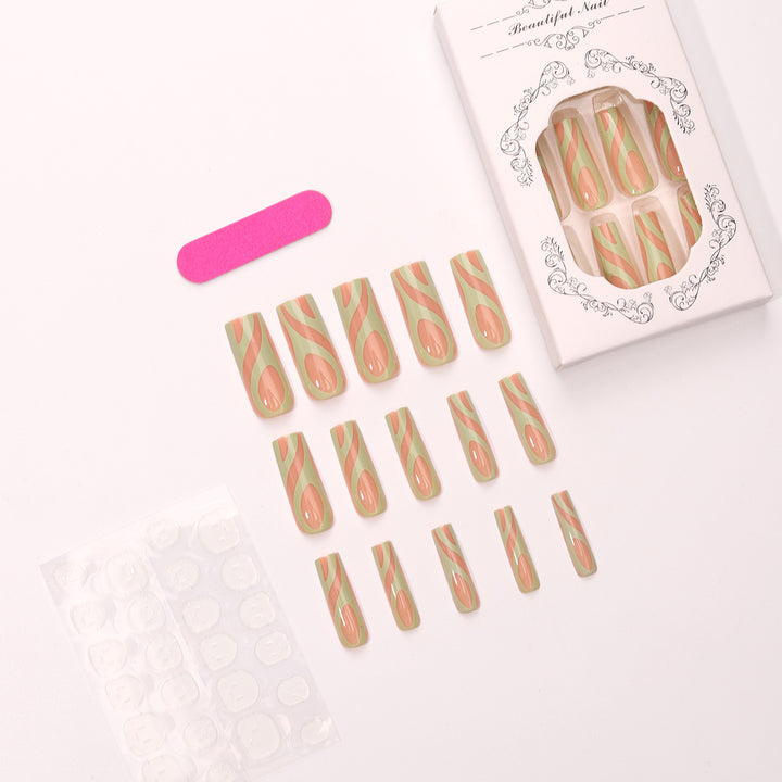 Creative Abstract Art Press-On Nail Tips Bowlift