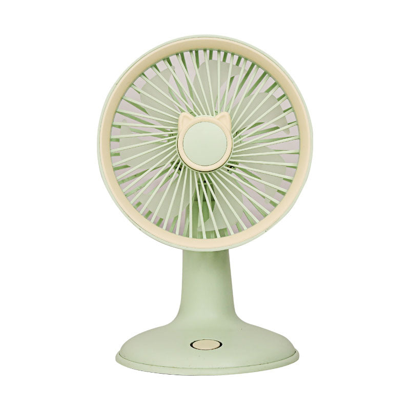 Ladies Portable Mini Table Fan with Cat Ears Bowlift