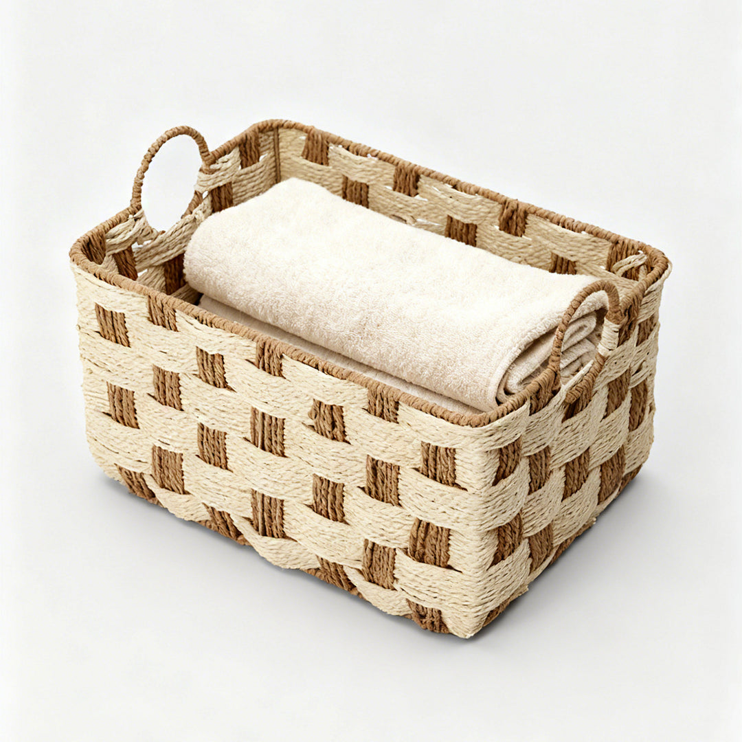 Basket with decorative honeycomb design Bowlift