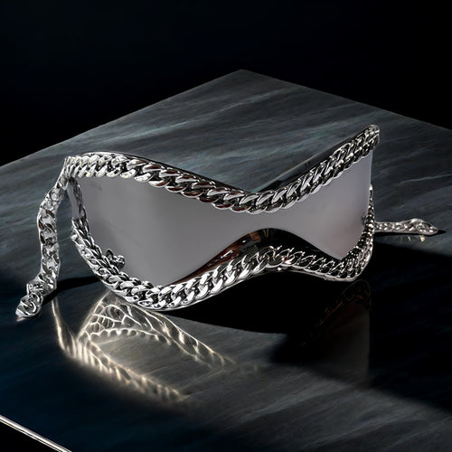 Women's trendy sunglasses with unique chain decoration Bowlift