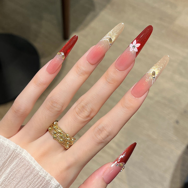 Whimsical Character-Designed Press-On Nail Art Bowlift