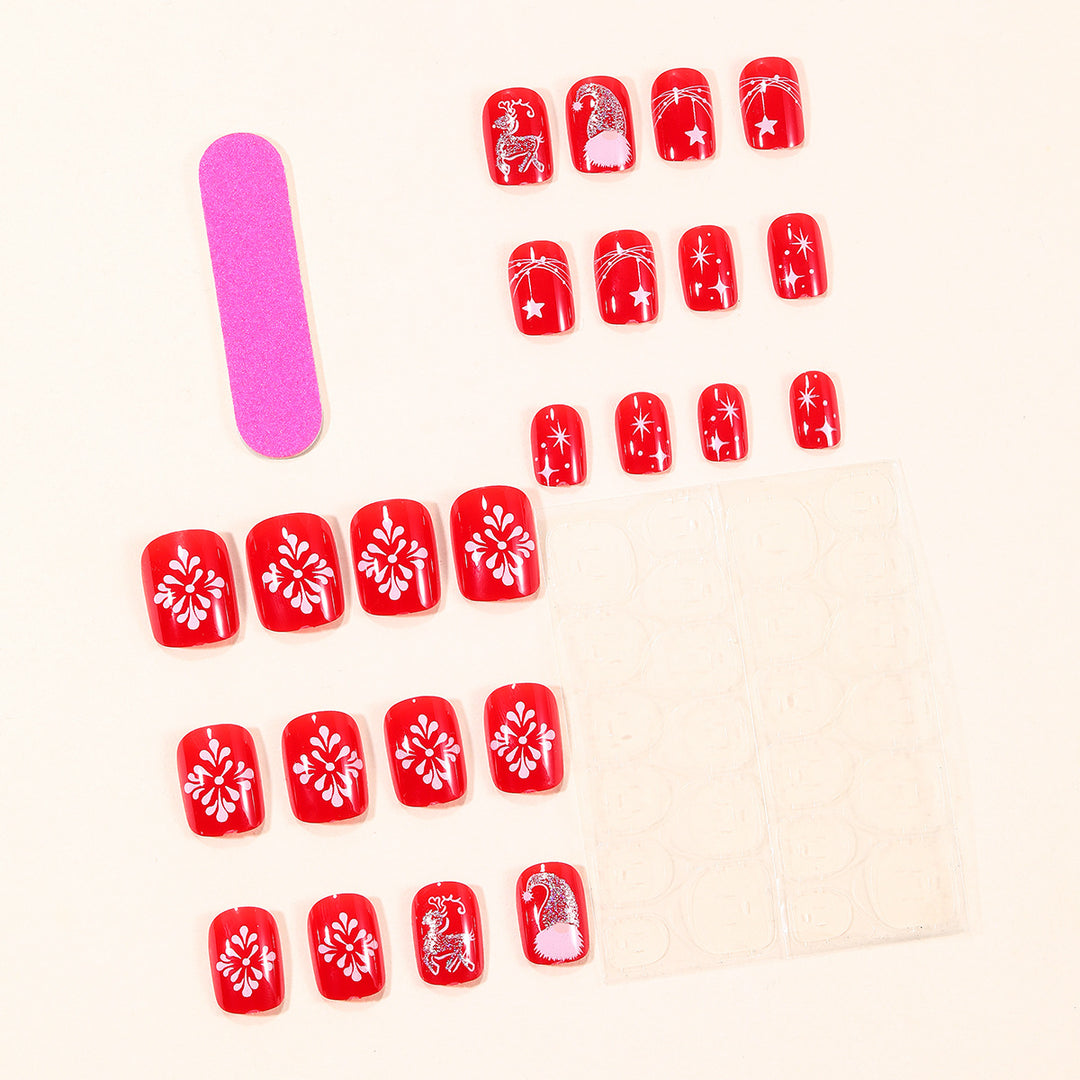 Festive Holiday-Themed 3D Nail Art Extensions Bowlift