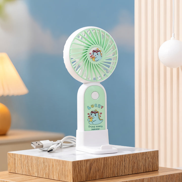 Women Portable Handheld Fan with Cute Design Bowlift