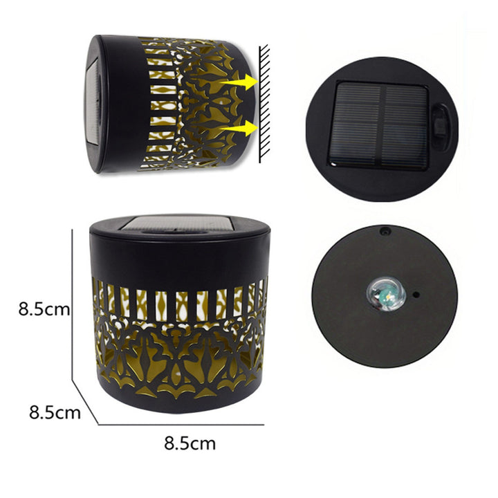 Decorative Solar RGB Mandala Projection Wall And Stake Garden Light Bowlift