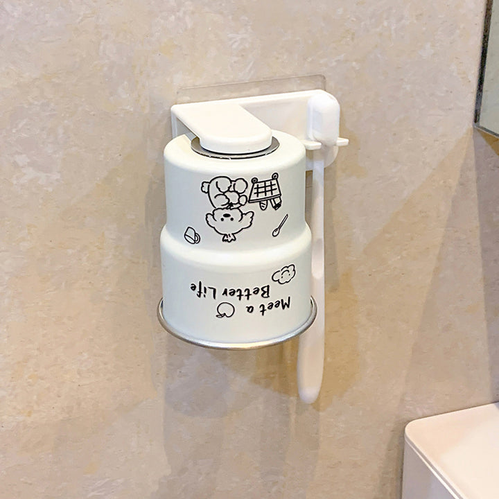Wall-mounted toothbrush holder made of stainless steel Bowlift
