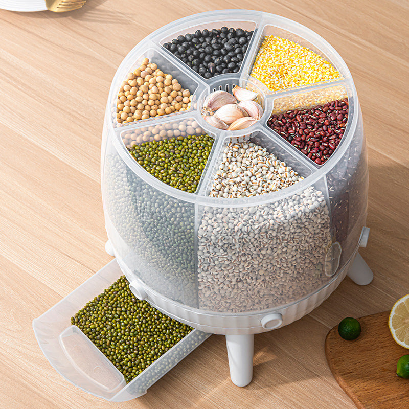 Multi-Compartment Food Storage Dispenser Bowlift