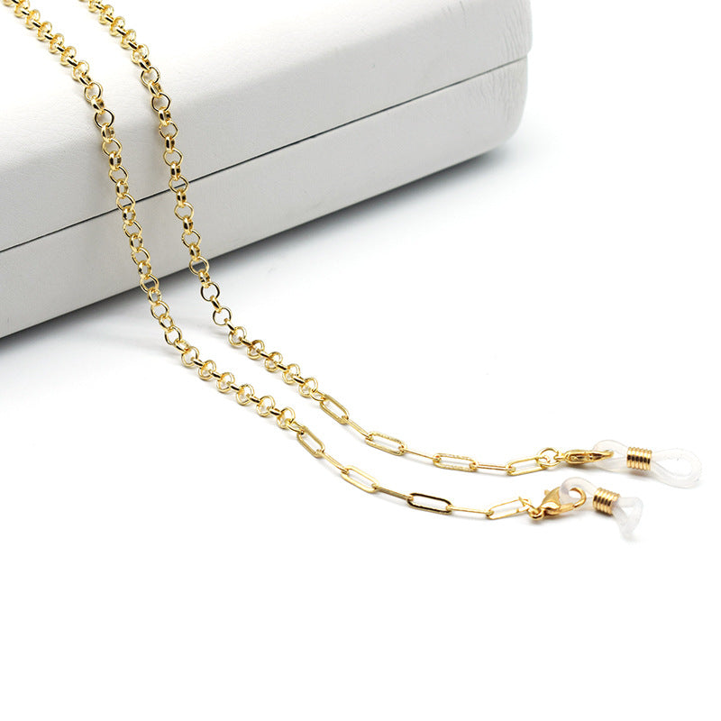 Elegant Metal Link Eyewear Chain Bowlift