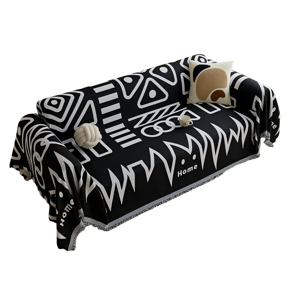 Abstract Pattern Decorative Throw Blanket