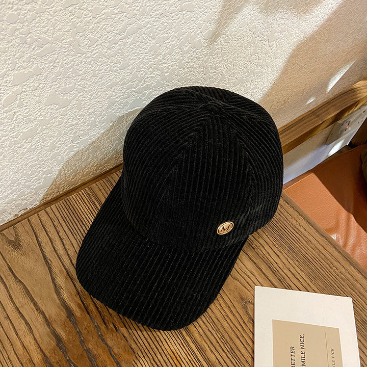 Women's Textured Corduroy Baseball Cap Bowlift