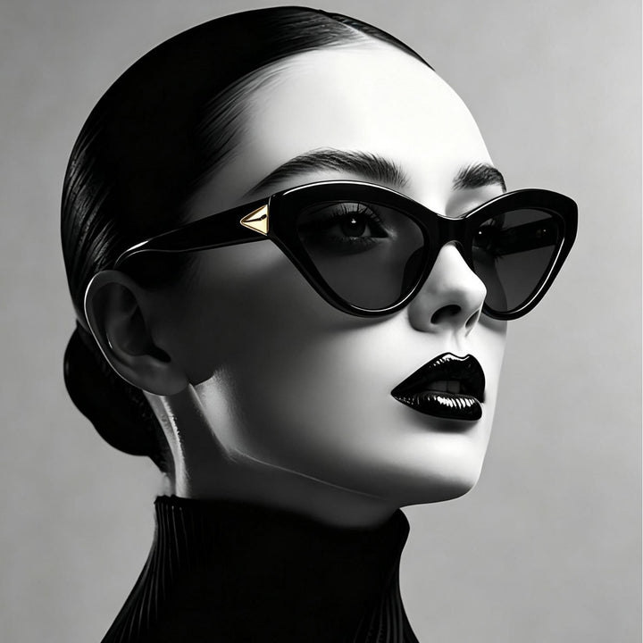 Vintage Cat-Eye Sunglasses with Luxurious Detailing Bowlift