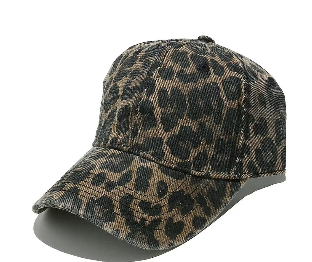 Women's Stylish Animal Print Baseball Cap Bowlift