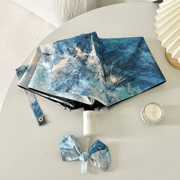 Women Foldable Umbrella with Waterproof Bowlift Design