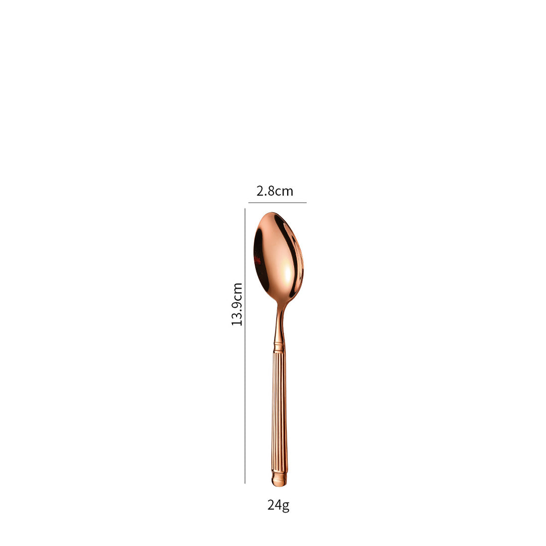 Elegant dessert spoon with exclusive surface design Bowlift