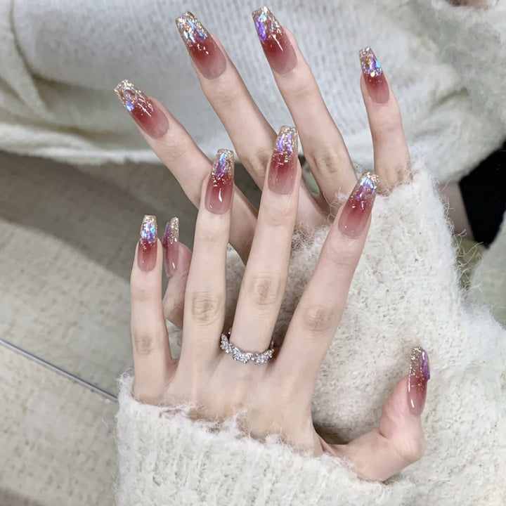 Premium Glittered Nail Tips Bowlift