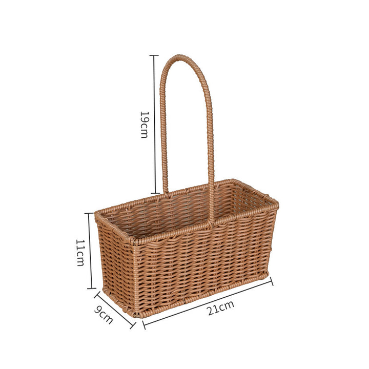 Handcrafted Wicker Storage Basket Bowlift