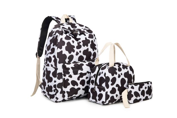 Stylish Leopard Print Backpack and Accessory Set Bowlift