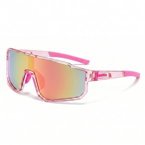 Women's sporty oversized shield sunglasses with UV400 protection, shatterproof polycarbonate lenses and non-slip temples Bowlift