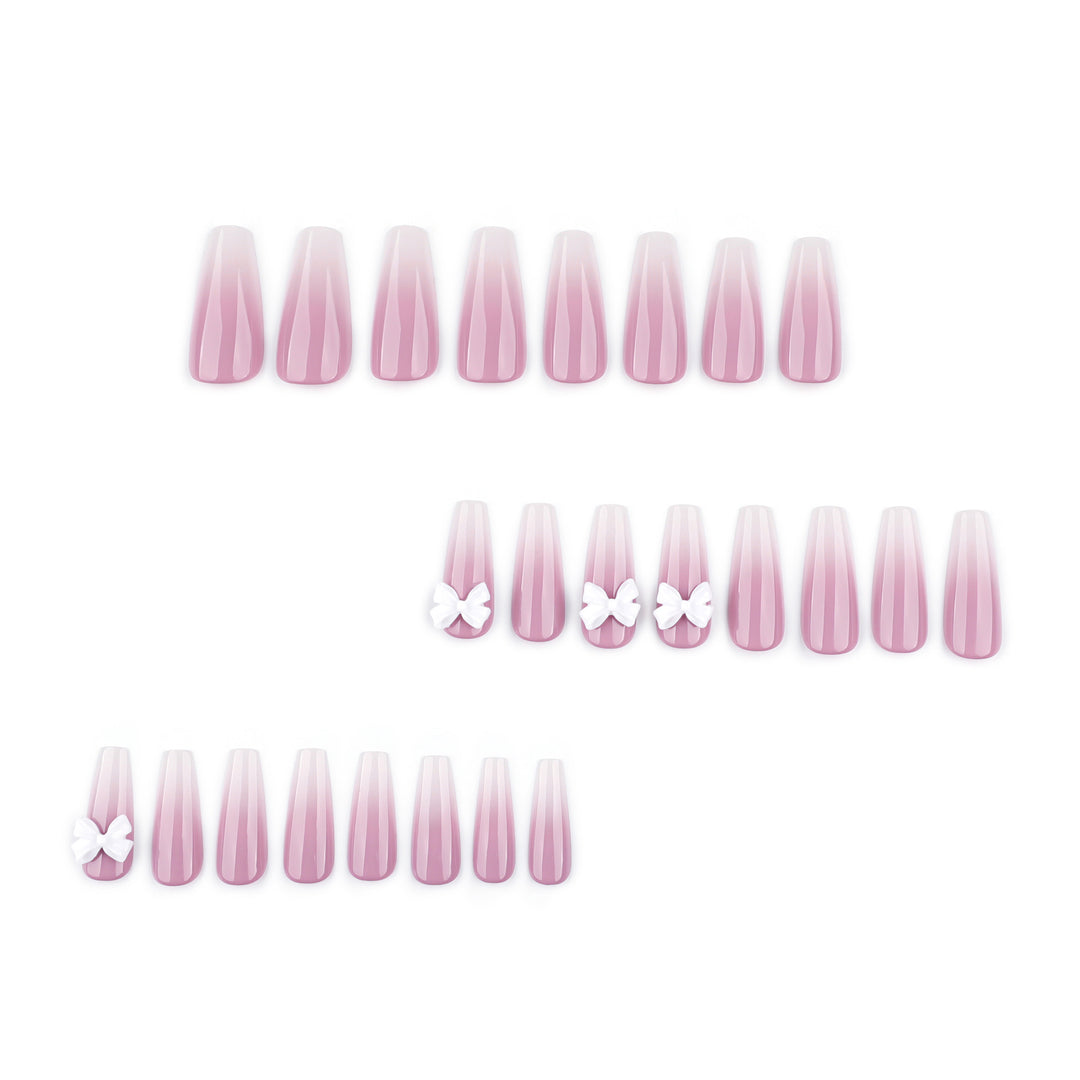 Artful acrylic nails with elegant butterfly design Bowlift